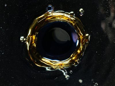 Ray of light hitting a dark wall surface